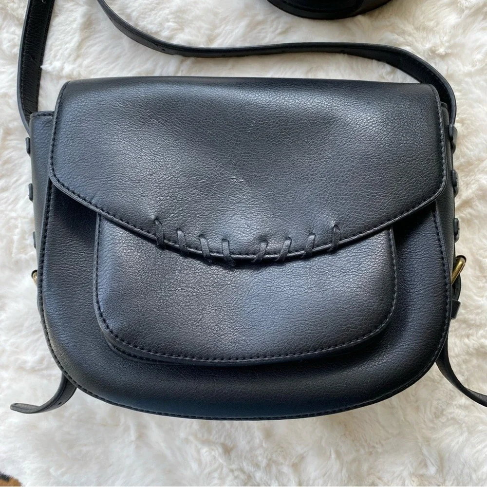 Lucky Brand‎ Women's Harley Crossbody Purse Bag Black Boho Casual Classic